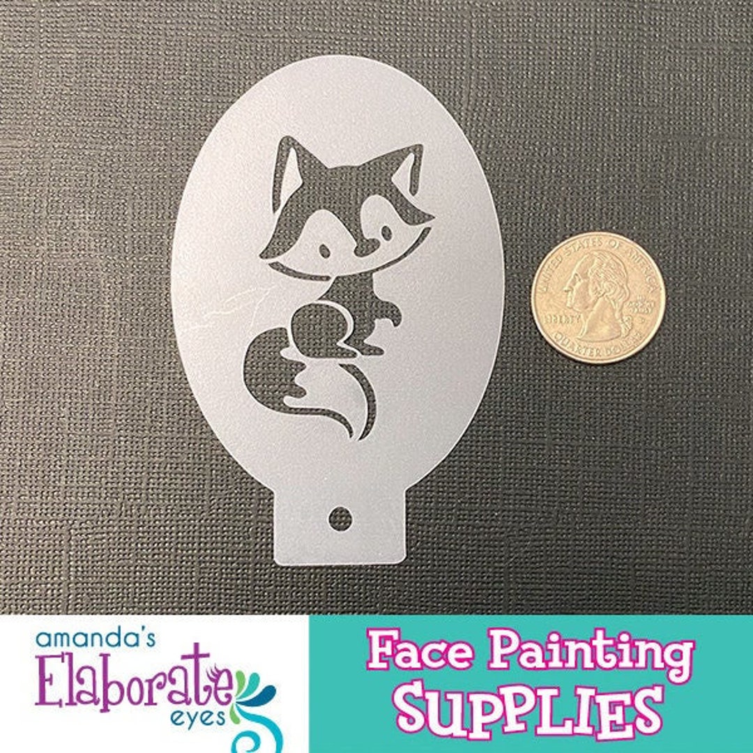 EASY Fox Face Paint Tutorial with STENCILS 