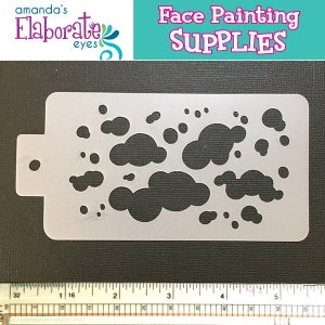 GRAFFITI BUBBLES - Estêncil para pintura facial (médio)