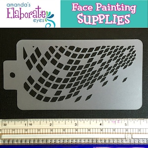 GRAFFITI DIGITAL WAVE - Face Painting Stencil (Medium)