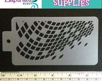 GRAFFITI DIGITAL WAVE - Face Painting Stencil (Medium)