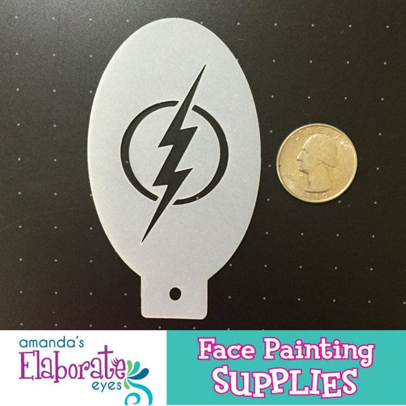 FLASH LOGO Face Painting Stencil mini Etsy Canada