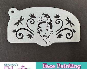 PRINCESS T I A N A - Face Painting Stencils