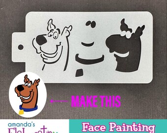 S C O O B Y DOO! - Face Painting Stencil (Mini)