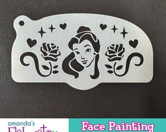 PRINCESS B E L L E - Face Painting Stencils