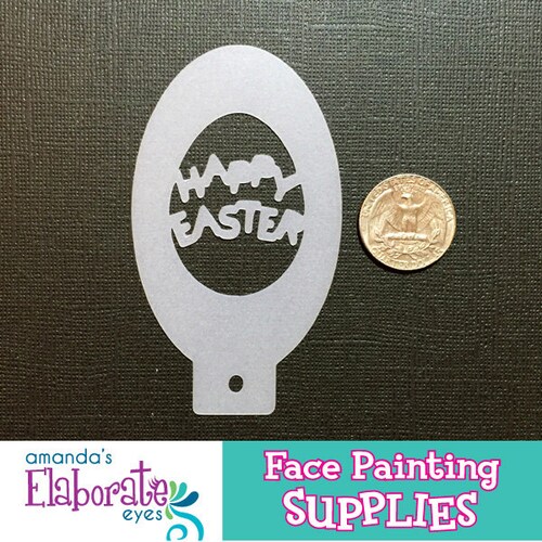 EASTER EGG Lines Face Painting Stencil mini Etsy