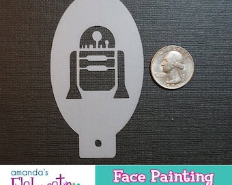 S.W. R2D - Face Painting Stencil (Mini)
