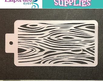 WOOD GRAIN - Stencil (Medium)