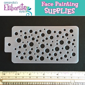 GRAFFITI DOTS - Face Painting Stencil (Medium)