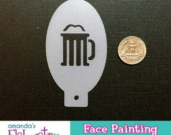 BEER - Face Painting Stencil (Mini)