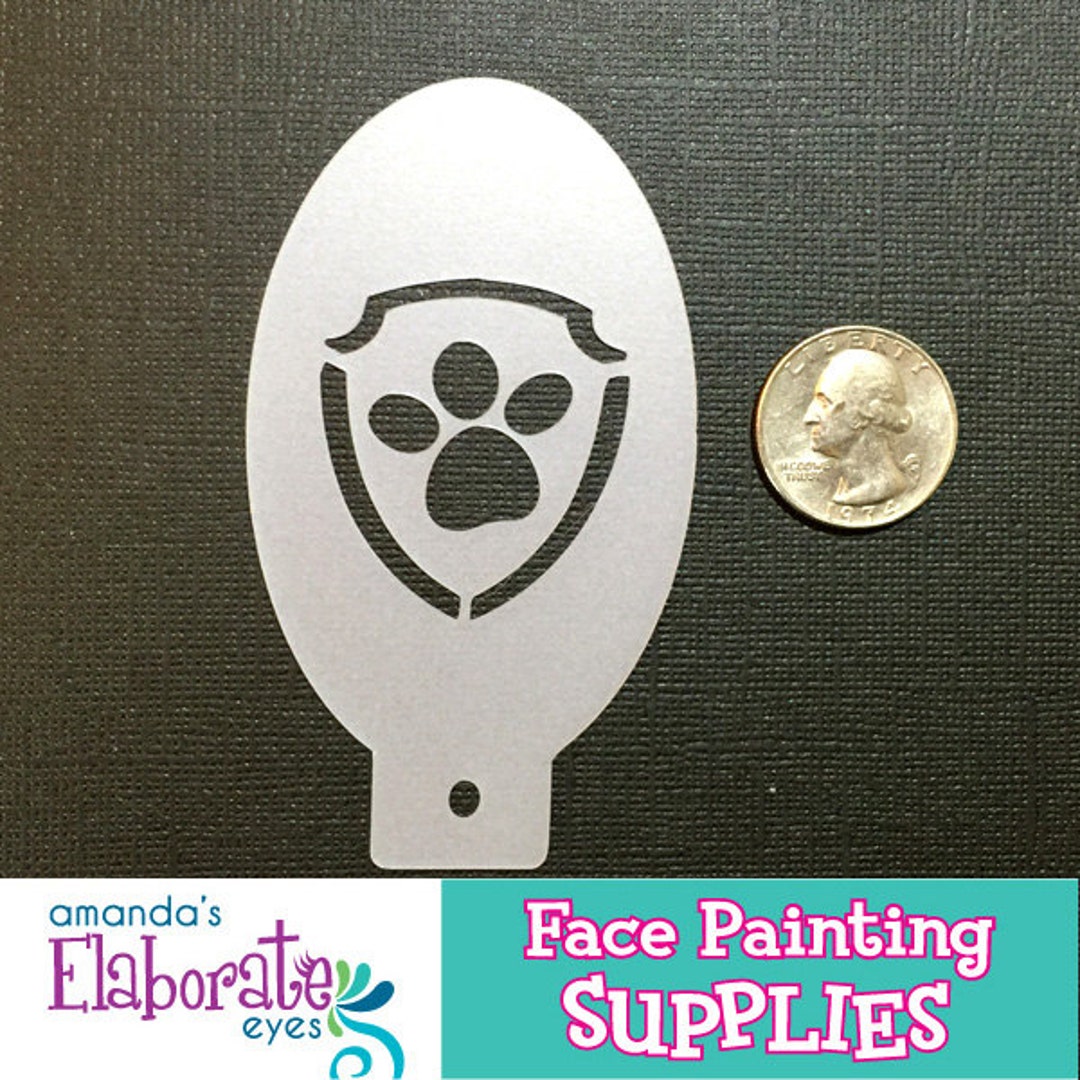 PUP PATROL - Face Painting Stencil (mini) - Etsy