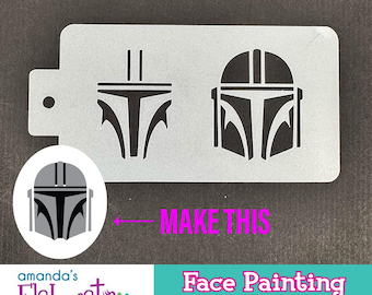 Starr Wars MANDO - Face Painting Stencils