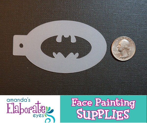 BAT Face Painting Stencil mini Etsy