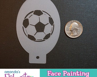 SOCCER BALL - Face Painting Stencil (Mini)