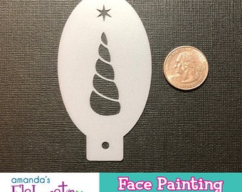 UNICORN HORN - Face Painting Stencil (Mini)