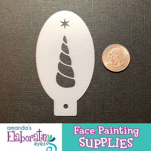 UNICORN HORN - Face Painting Stencil (Mini)