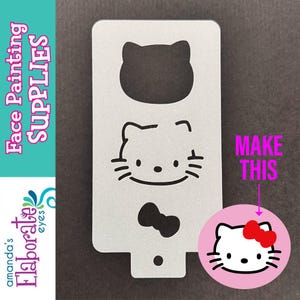 HELLO MEOW - Schablon för ansiktsmålning