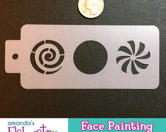 CANDY - Face Painting Stencil (Medium)