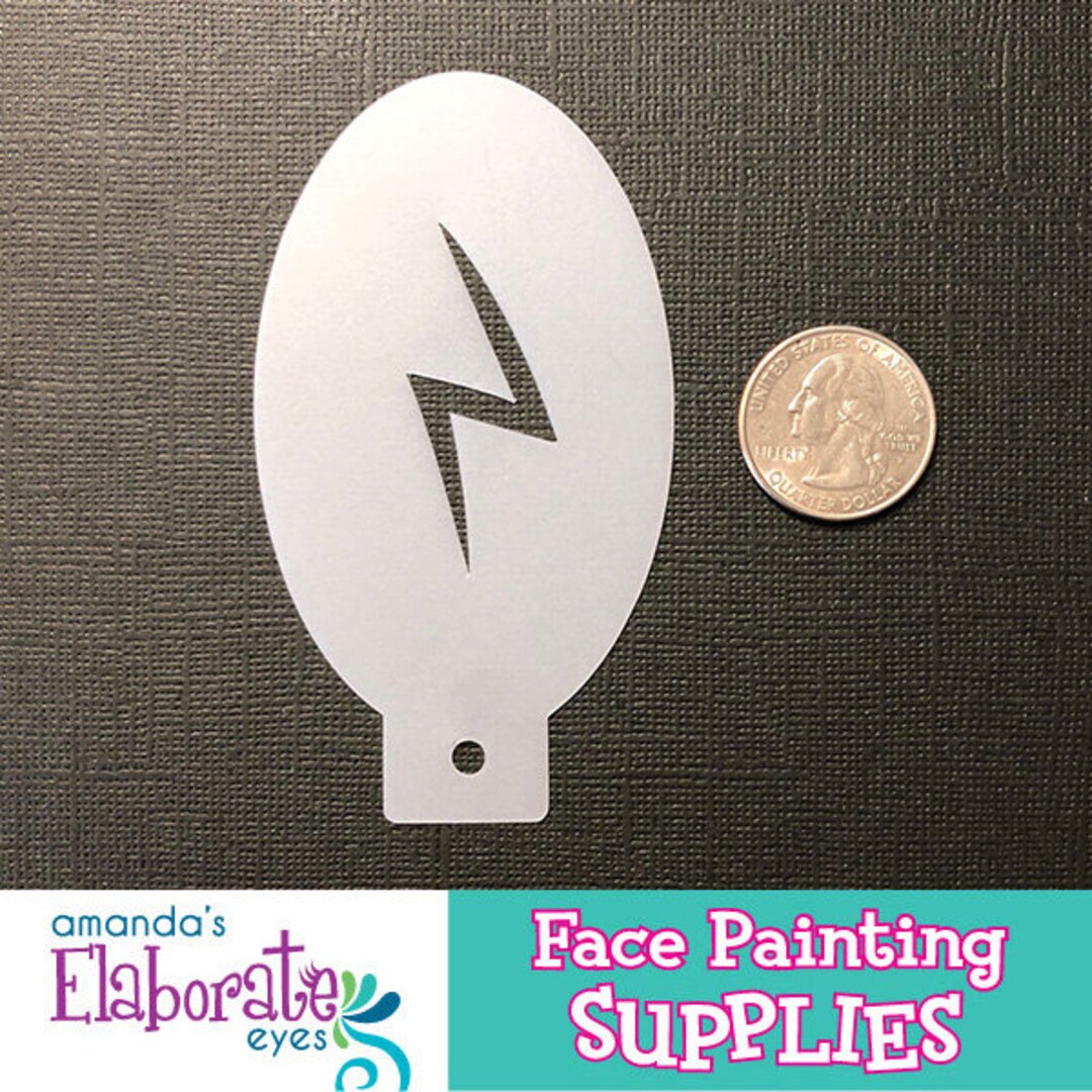 Harry Potter LIGHTING SCAR Face Painting Stencil mini - Etsy