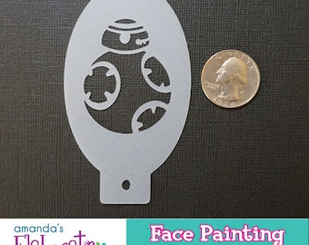 S.W. BB8 - Face Painting Stencil (Mini)
