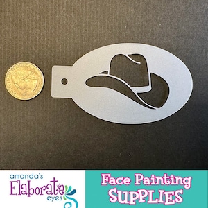 CAPPELLO DA COWBOY - Stencil per pittura facciale (mini)