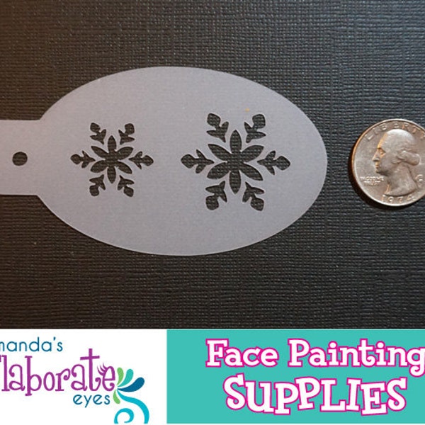 SMALL SNOWFLAKES - Face Painting Stencil (Mini)