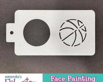 BASKETBALL - Face Painting Stencils