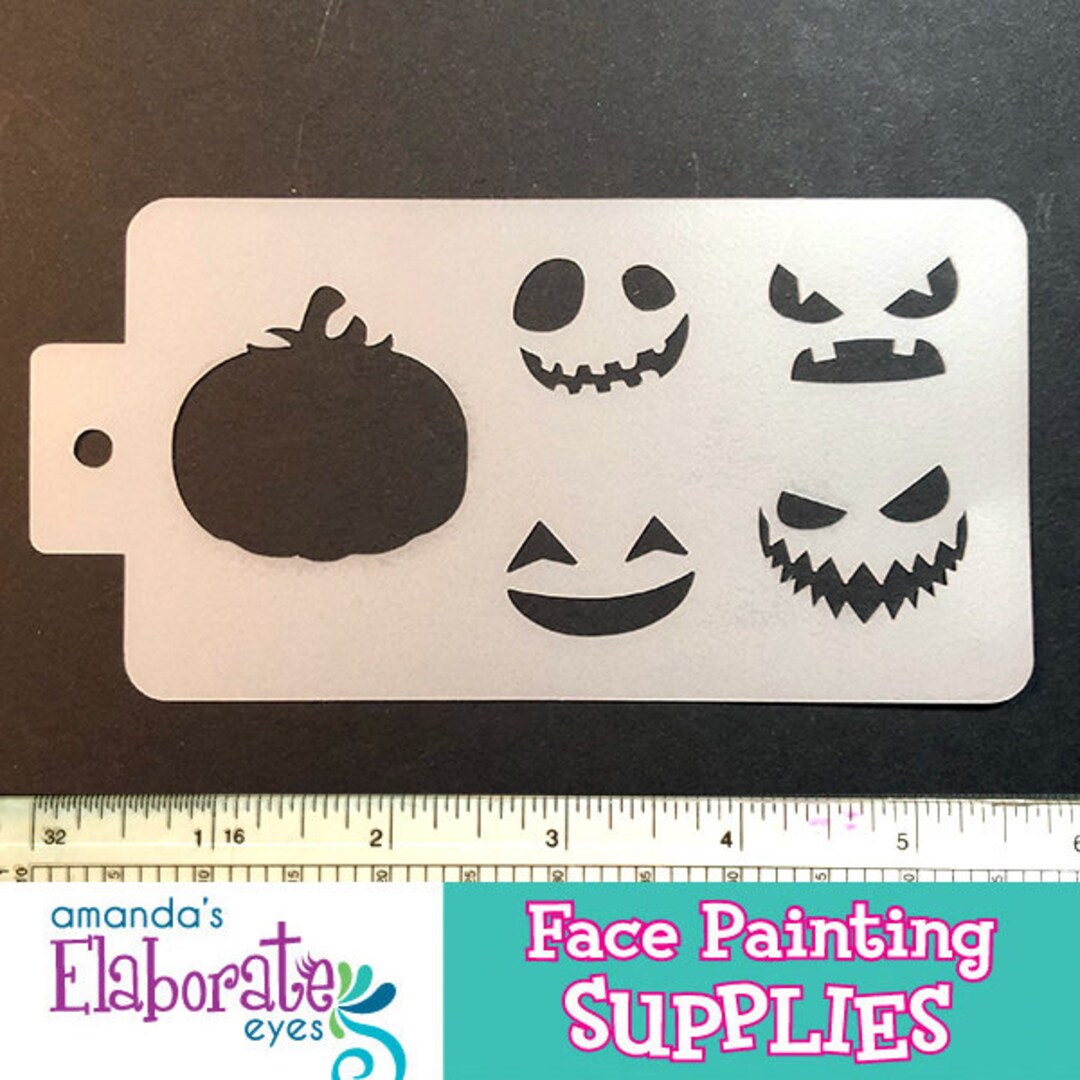 EMOJI PUMPKIN - Stencil (medium) - Etsy