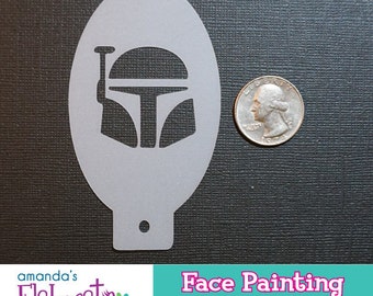 S.W. BOBA - Face Painting Stencil (Mini)