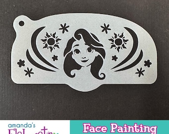 PRINCESS R A P U N Z E L - Face Painting Stencils