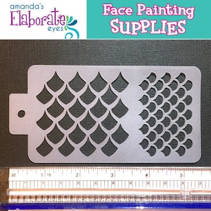 GRAFFITI SCALES - Face Painting Stencil (Medium)