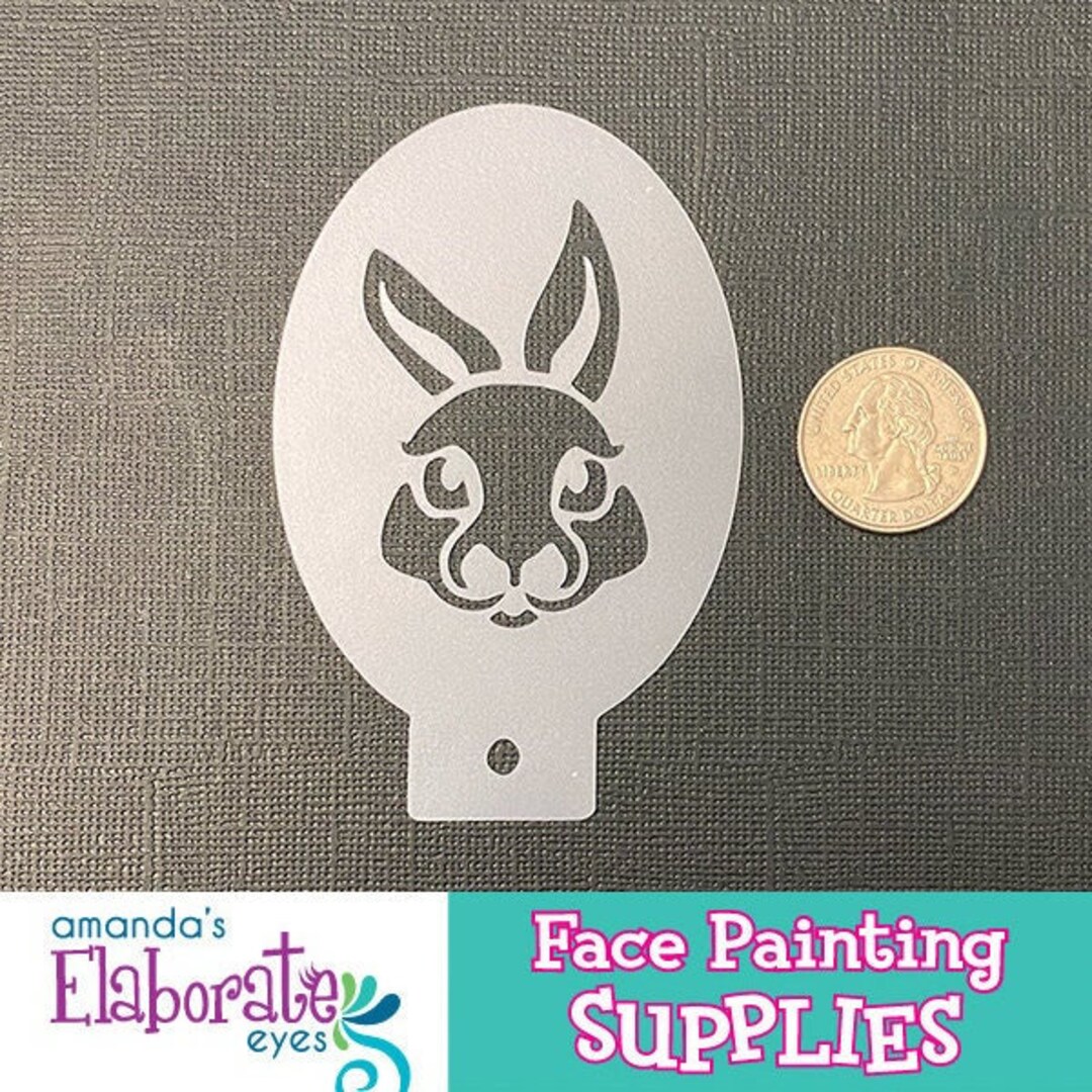 RABBIT Stencil (mini) - Etsy