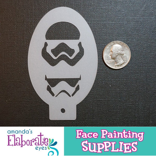S.W. TROOPER - Face Painting Stencil (Mini)