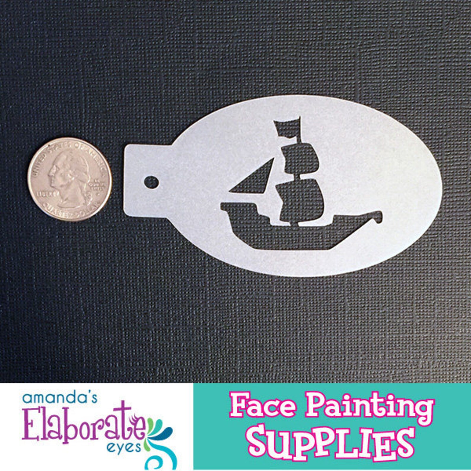 PIRATE SHIP Face Painting Stencil mini - Etsy