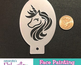 UNICORNIO FANCY - Plantilla para pintar caras (Mini)