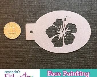 HIBISCUS - Face Painting Stencil (Mini)