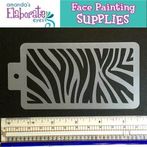 ZEBRA ANIMAL PRINT - Face Painting Stencil (Medium)