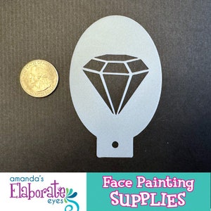 DIAMANTE - Estêncil para Pintura Facial (Mini)