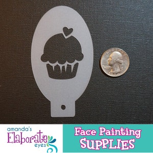 CUPCAKE - Estêncil para Pintura Facial (Mini)