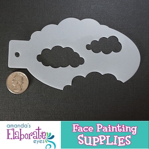 CLOUDS - Face Painting Stencil (Medium)