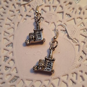 Small Gnome Fairy Cottage Earrings