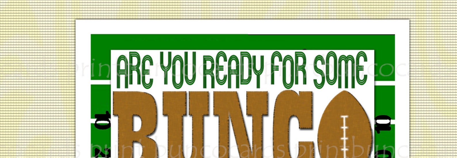 Printable Football Game Day Bunco Cards Superbowl Bunko Etsy