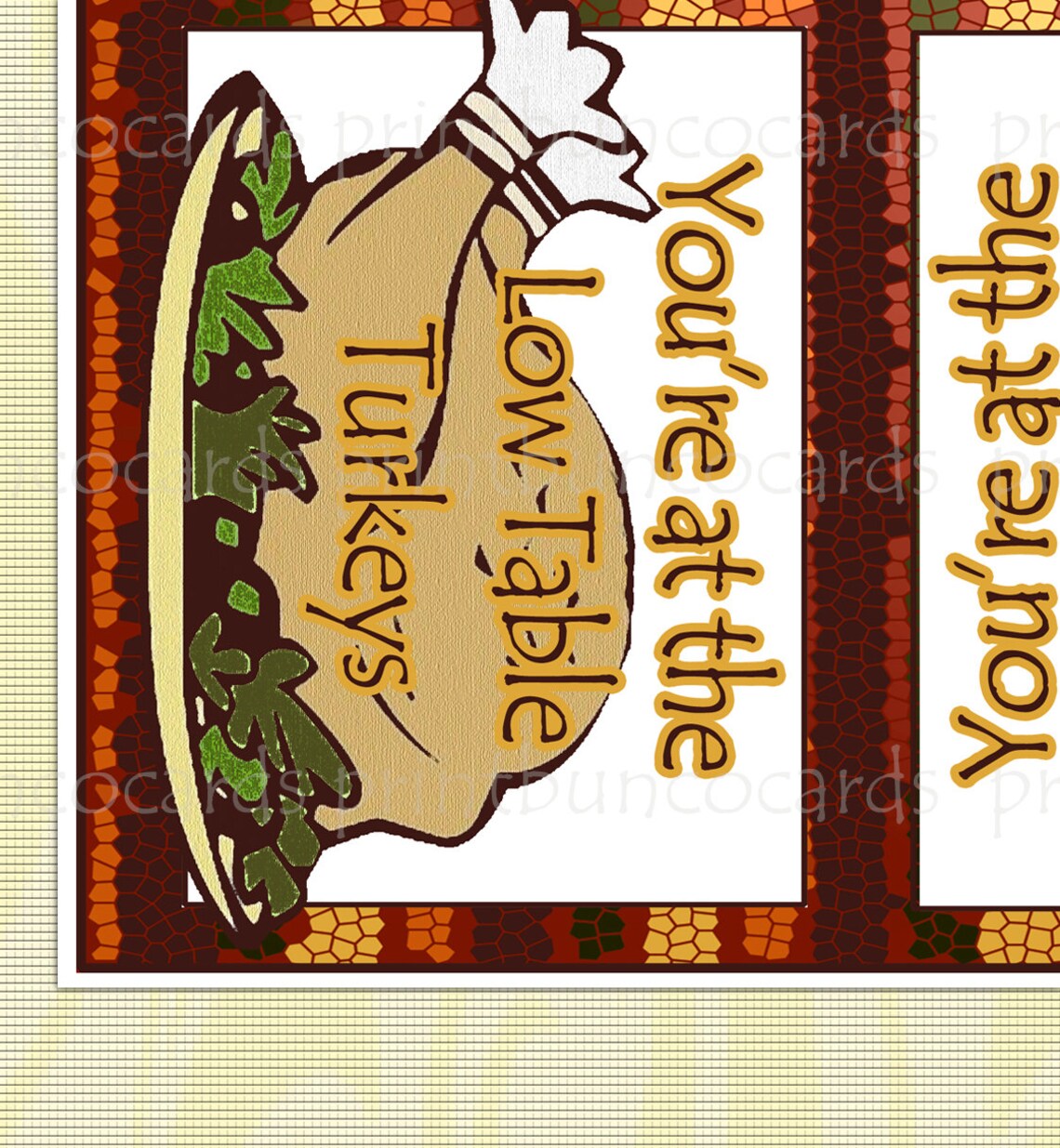 Printable Thanksgiving Fall Bunco Cards Bunko Printables | Etsy