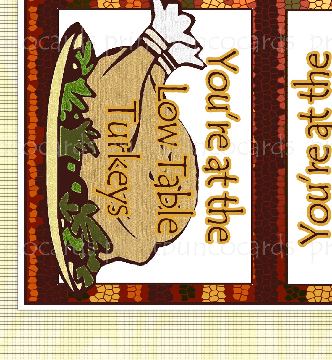 Printable Thanksgiving Fall Bunco Cards Bunko Printables | Etsy