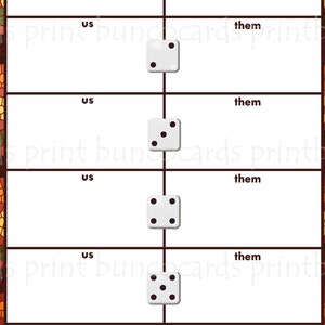 Printable Thanksgiving Fall Bunco Cards Bunko Printables Download ...