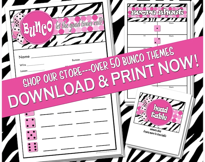 Free Bunco Mexican Themed Printables