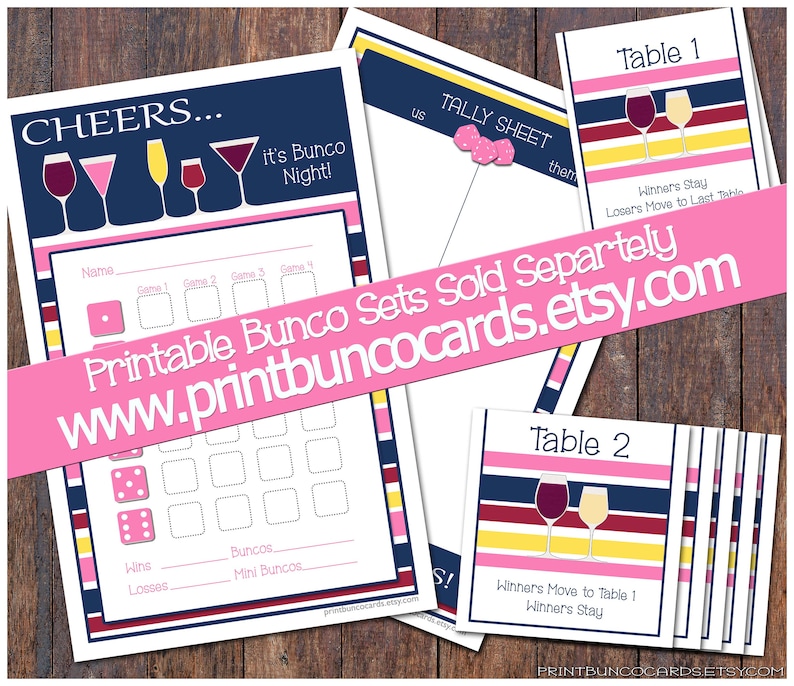 Colorful Dice Set of 9 Dice Bunko 16mm for Your Themed Bunco Party FREE