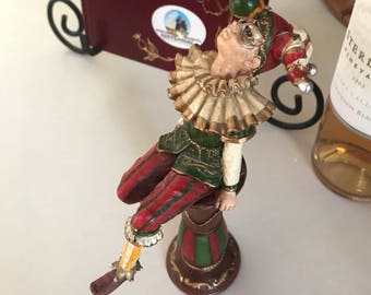 Super cute court jester figurine