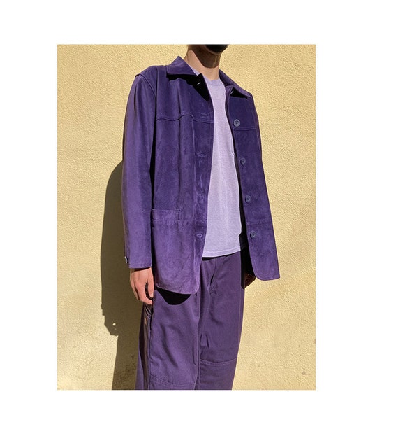 Vintage 90's suede genuine leather chore jacket