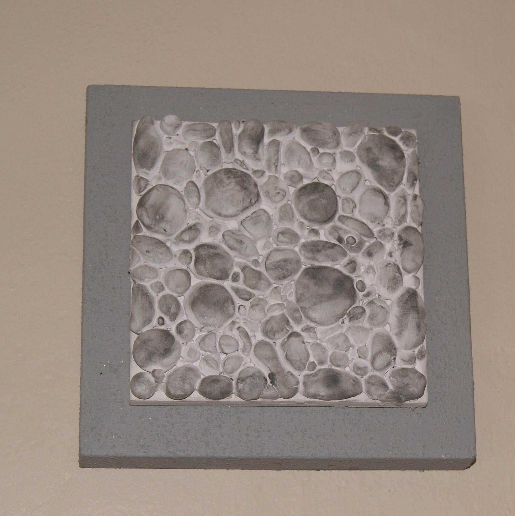 Tableau en 3 D Imitation Galet