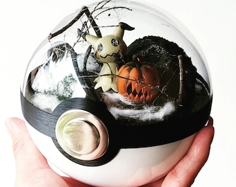 MIMIKYU (Large 5.5inch) Pokeball Diorama Terrarium